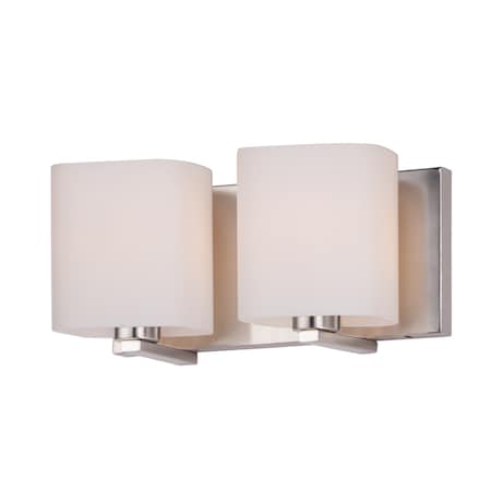 Maxim Lighting Wrap 2-Light 12.5" Wide Satin Nickel Vanity Light 11252SWSN